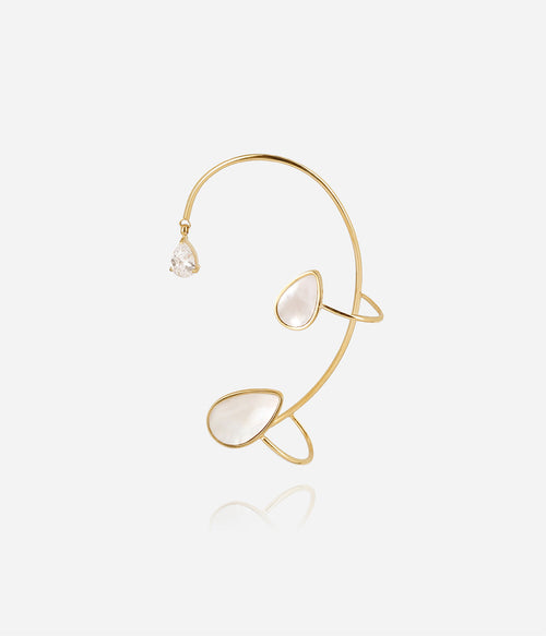 Bijou d'oreille Spinelle (Acier doré)