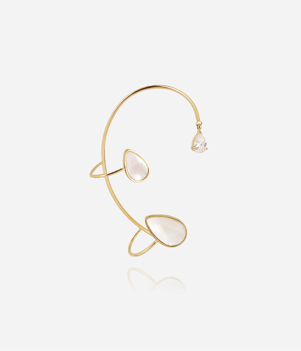 Bijou d'oreille Spinelle (Acier doré)