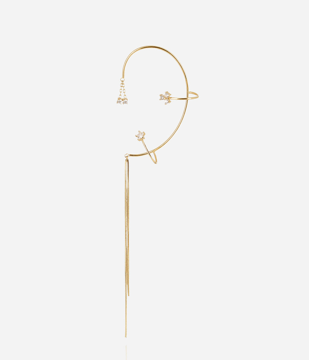 Bijou d'oreille Essenza (Acier doré)