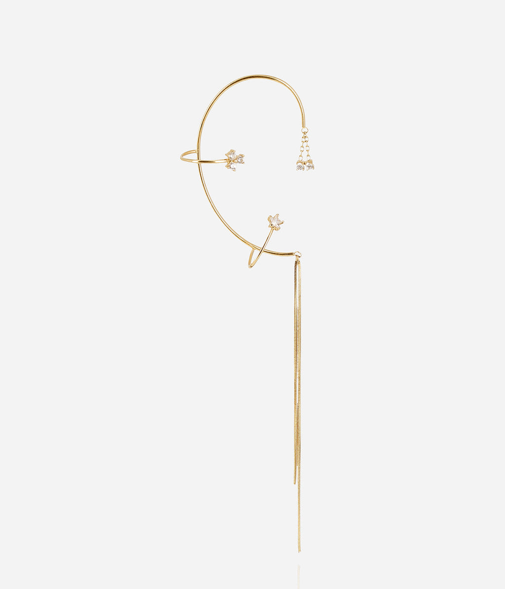 Bijou d'oreille Essenza (Acier doré)
