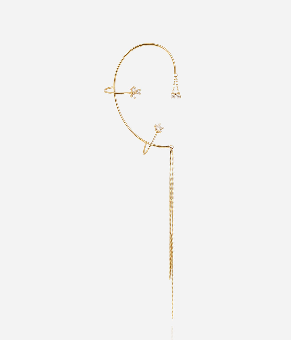 Bijou d'oreille Essenza (Acier doré)