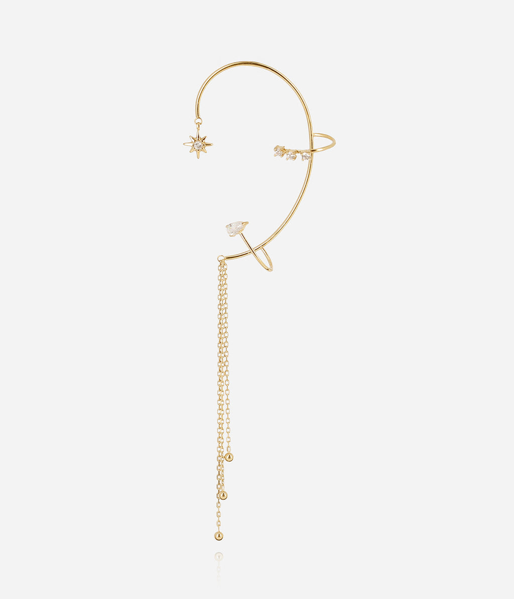 Bijou d'oreille Aventine (Acier doré)