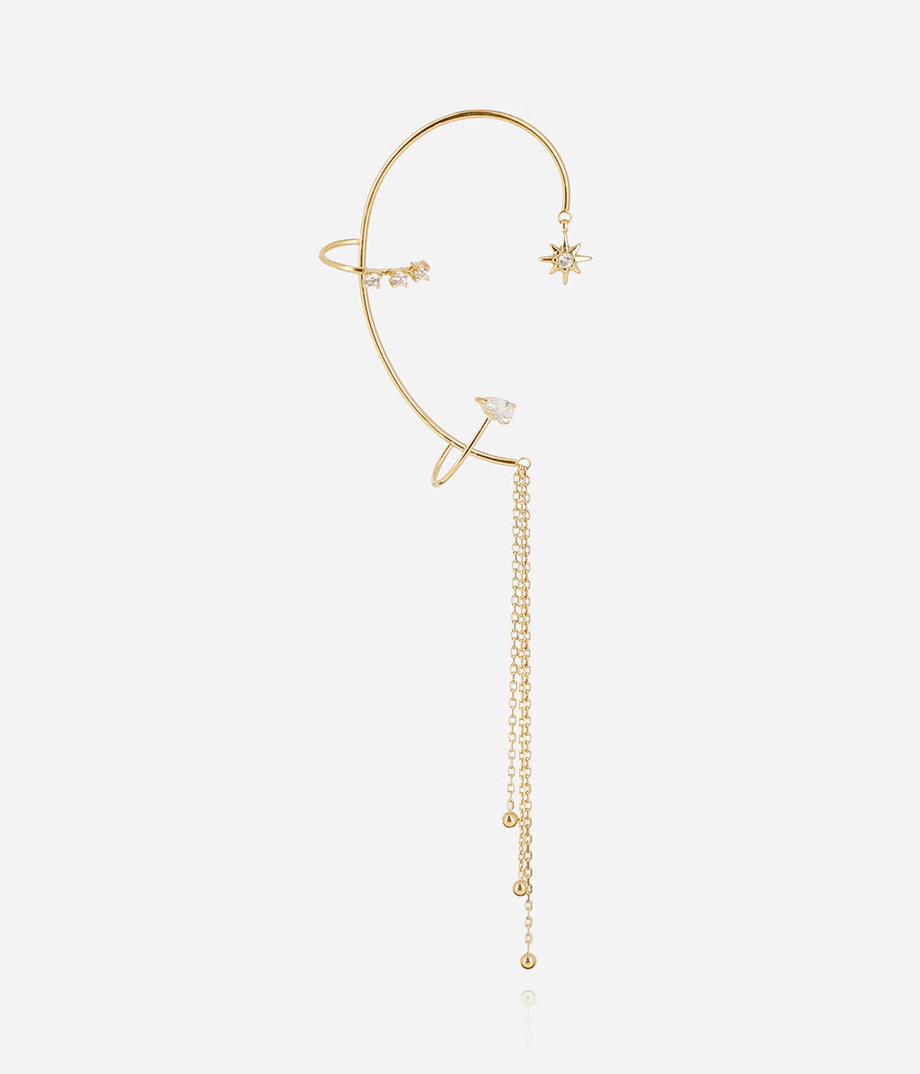 Bijou d'oreille Aventine (Acier doré)