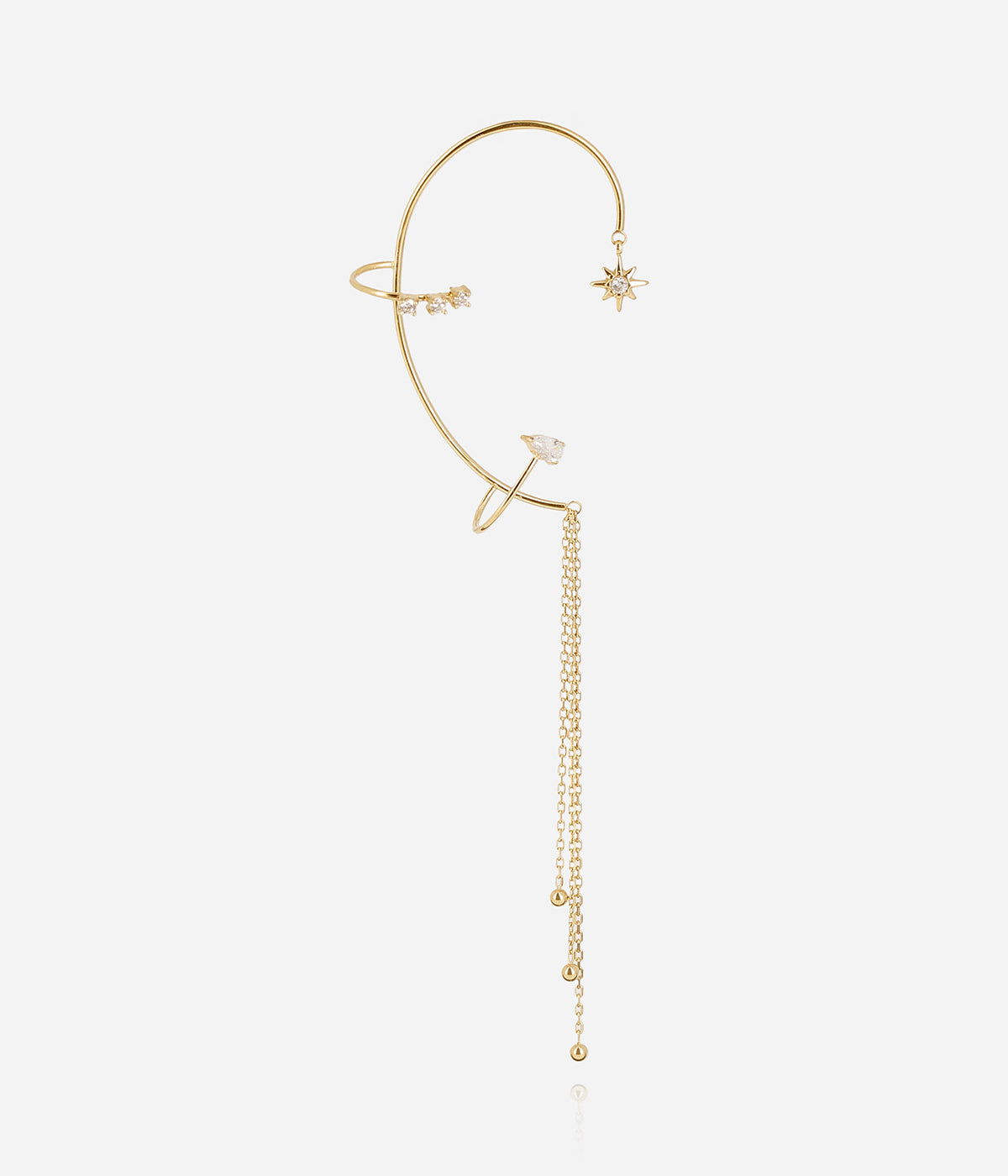 Bijou d'oreille Aventine (Acier doré)