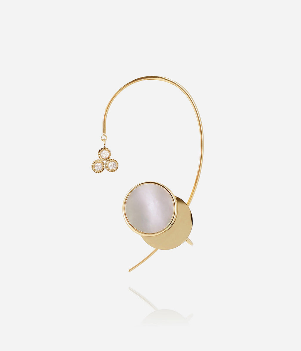 Bijou d'oreille Aro (Acier doré)