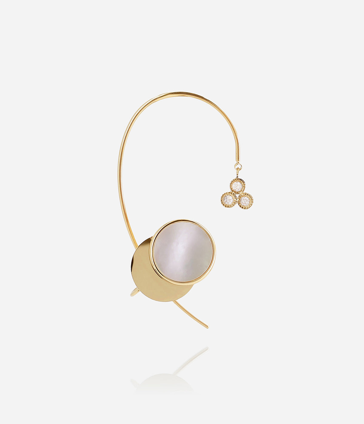 Bijou d'oreille Aro (Acier doré)