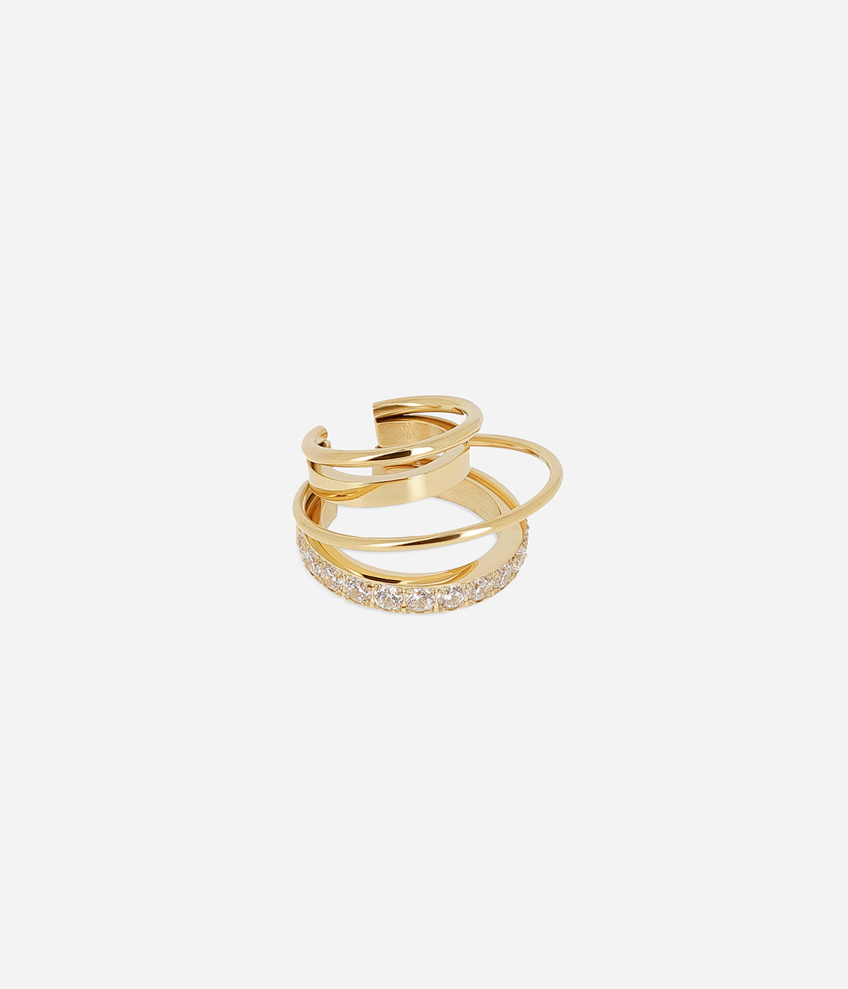 Earcuff Éclipse (Acier doré)
