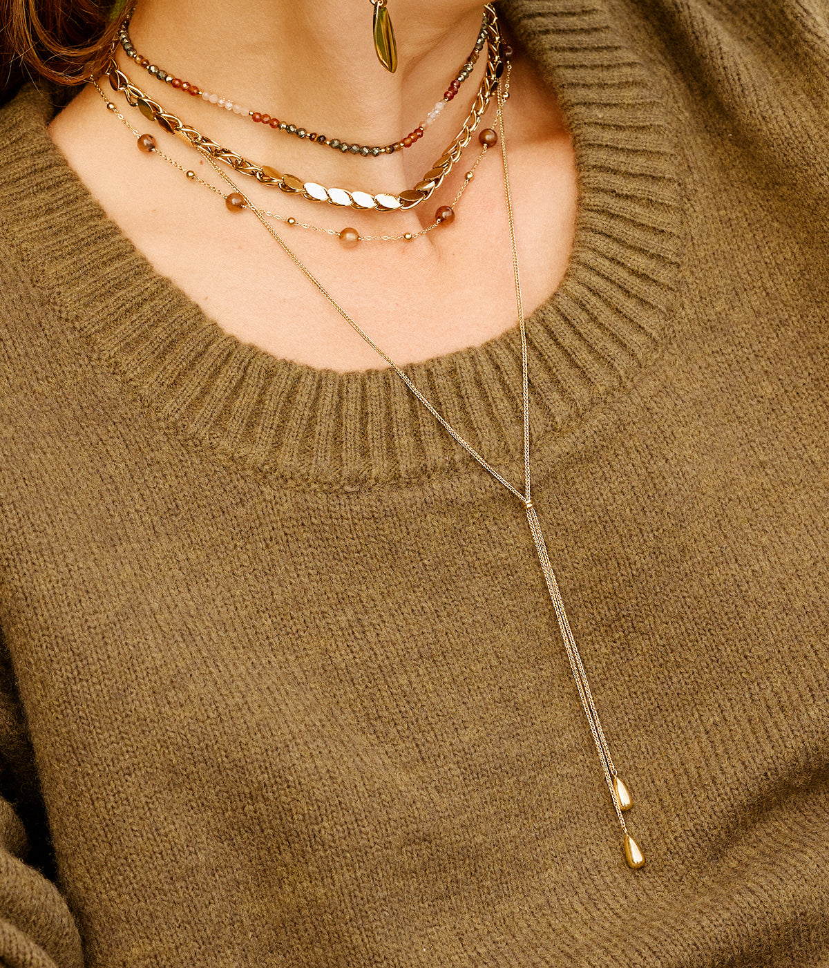 Collier Velvet (Acier doré)