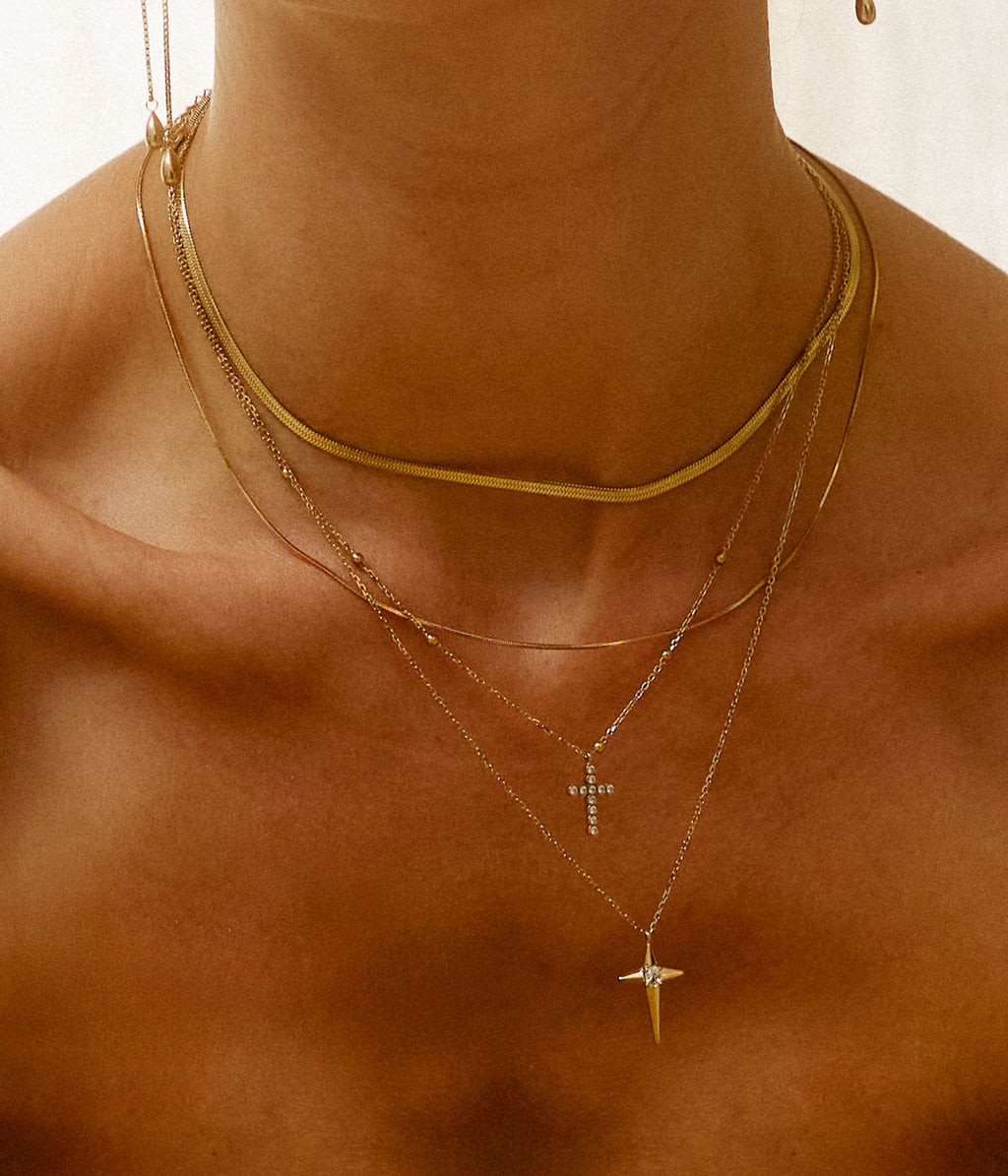 Collier Tuvarelli (Acier doré)