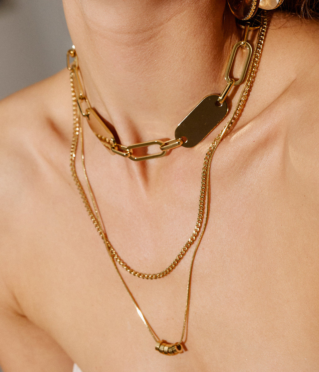 Collier Luzzipeo (Acier doré)
