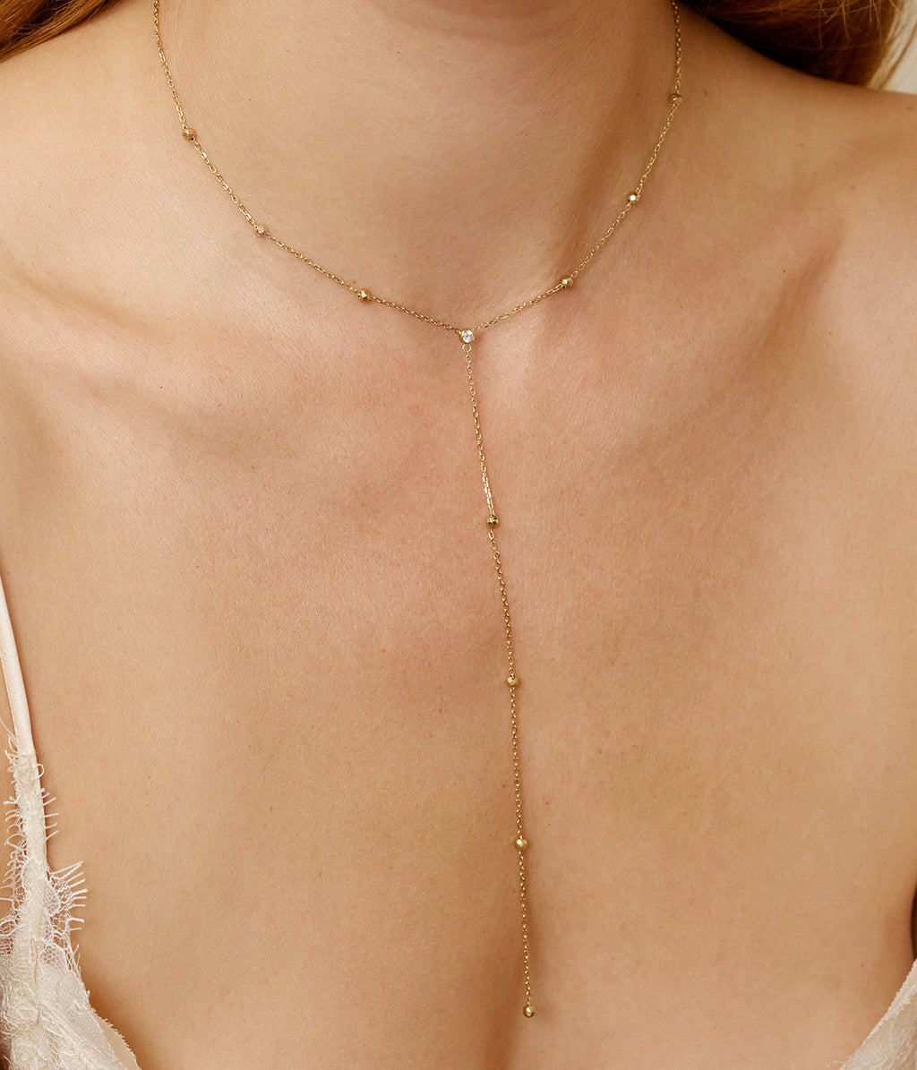 Collier Noélia (Acier doré)