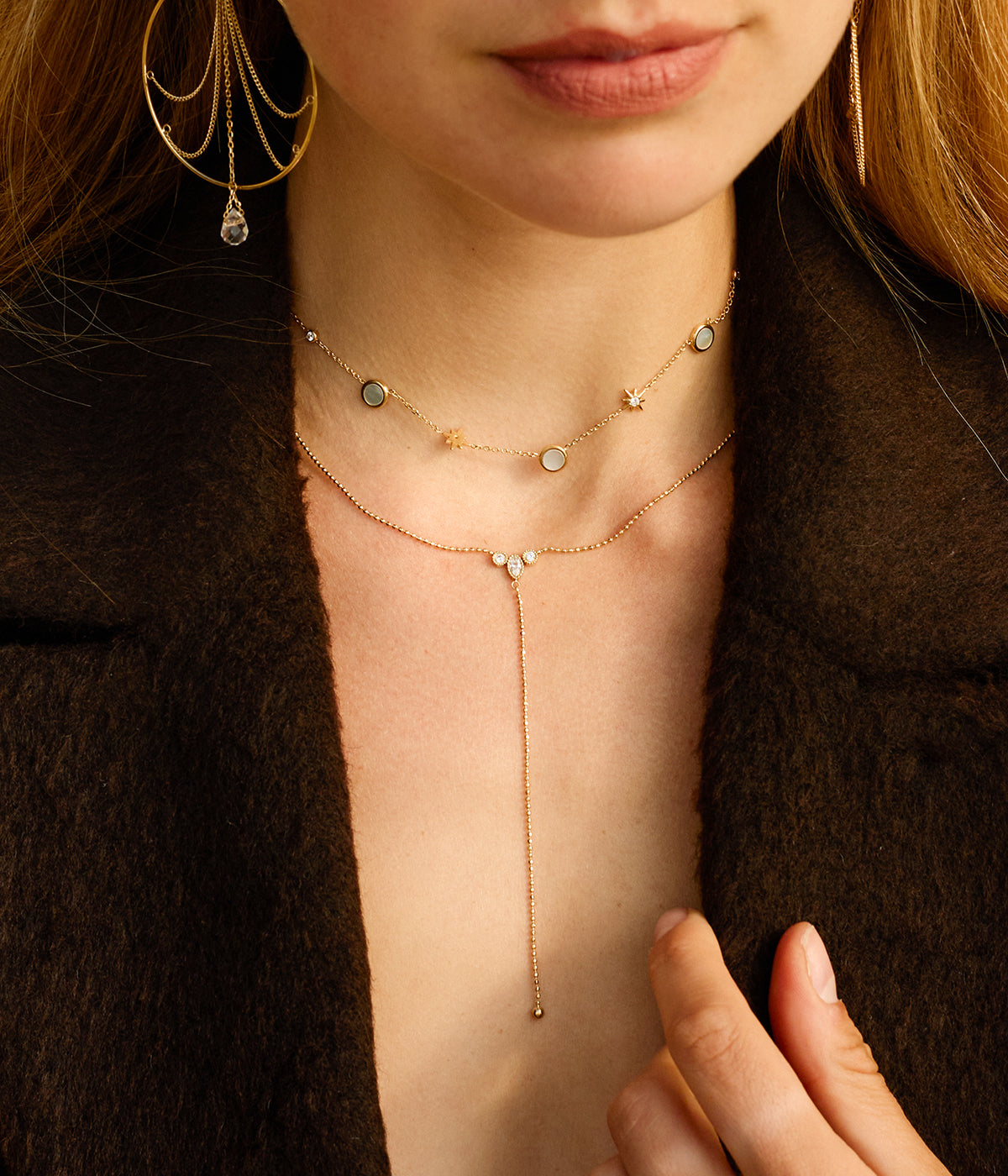 Collier Naïade (Acier doré)