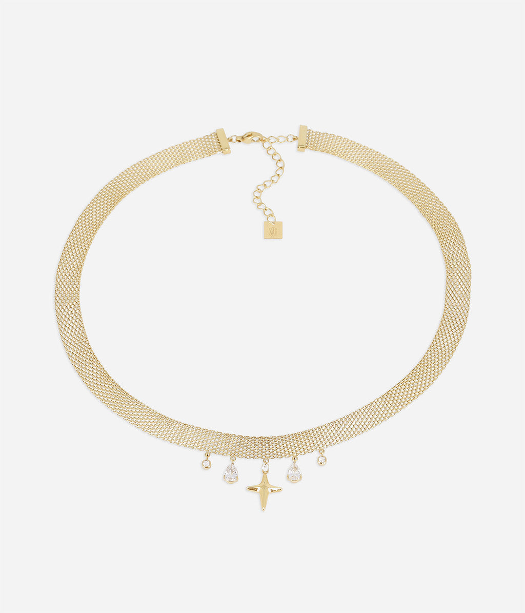 Collier Aratena (Acier doré)