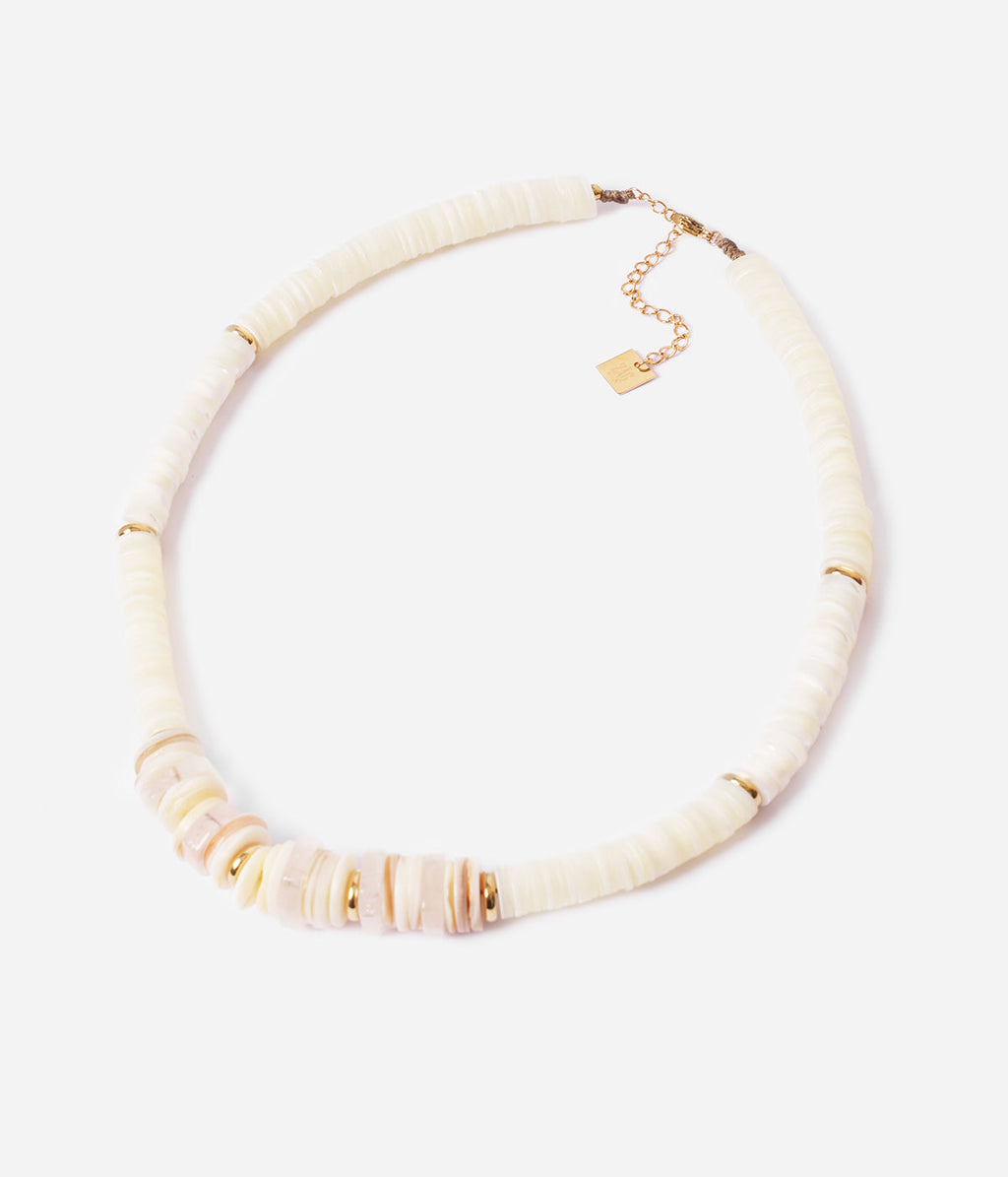Collier Puka (Acier doré)