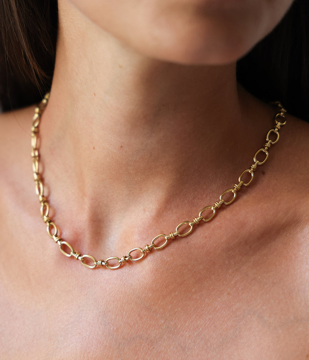 Collier Delyne (Acier doré)