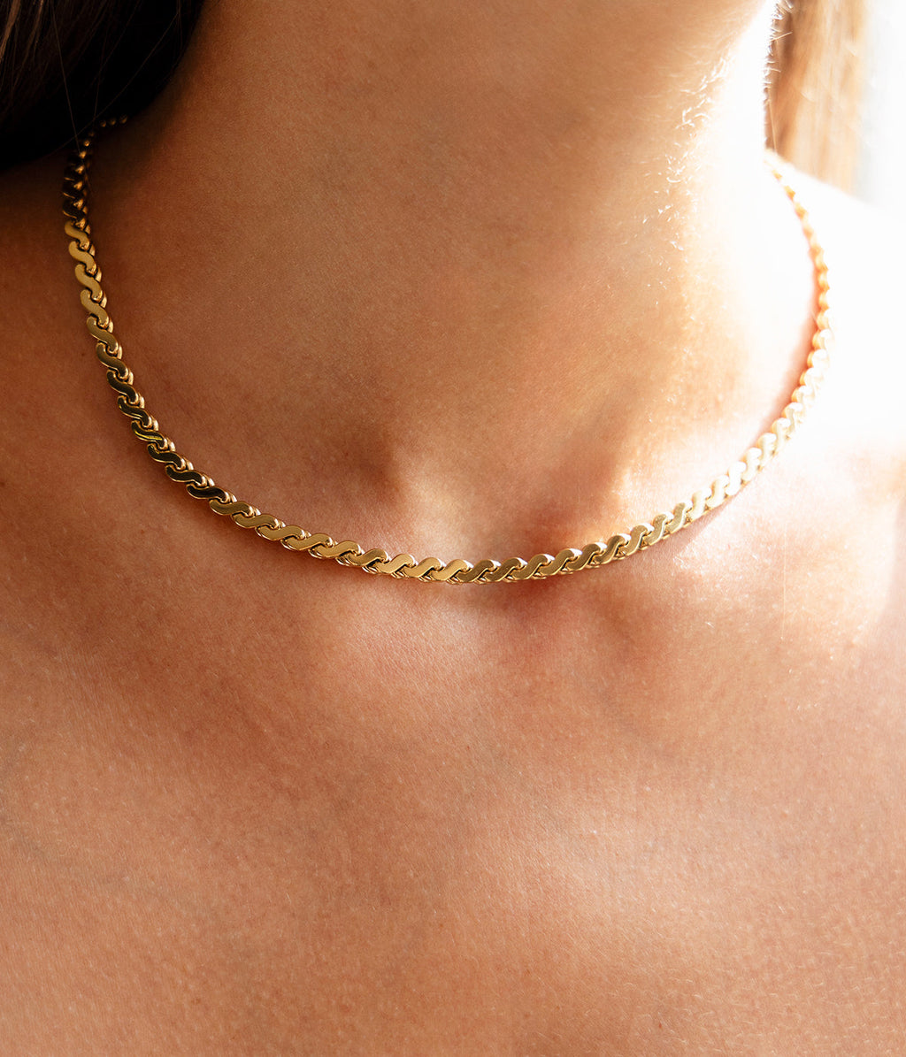 Collier Yulara (Acier doré)