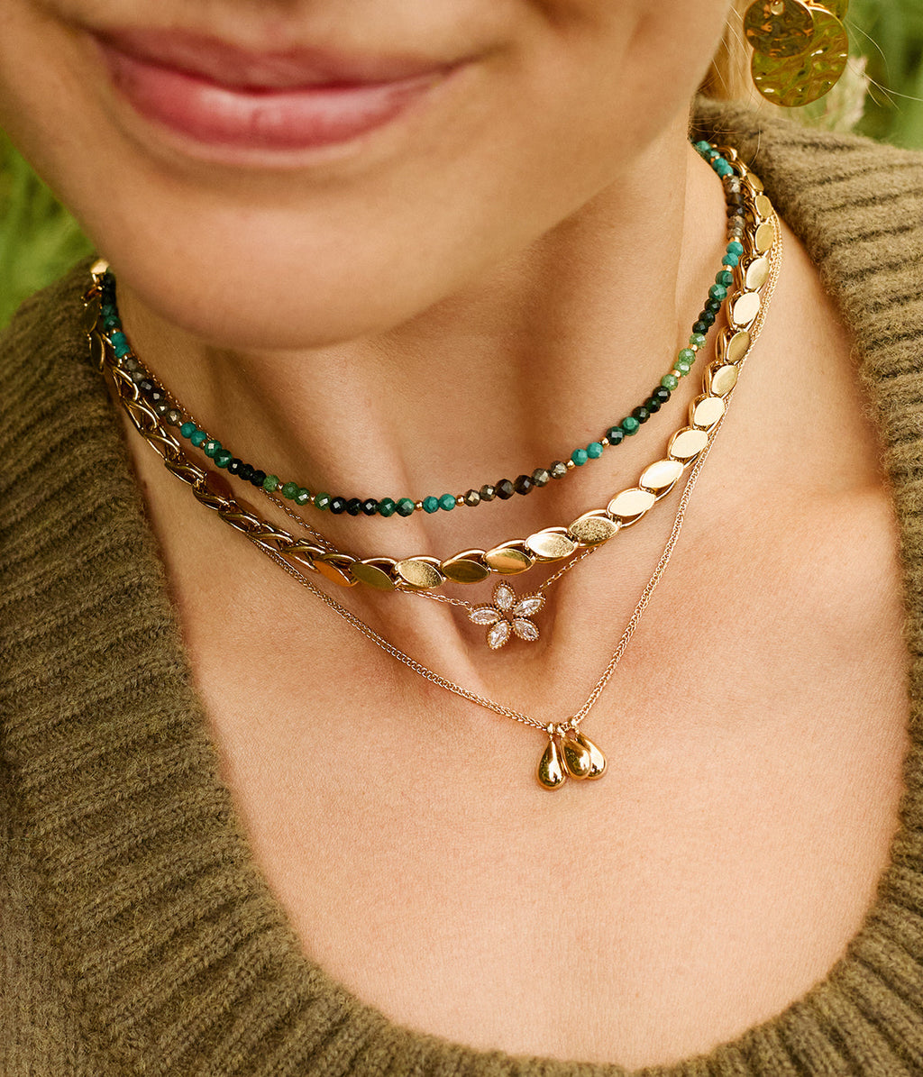 Collier Vespera (Acier doré)