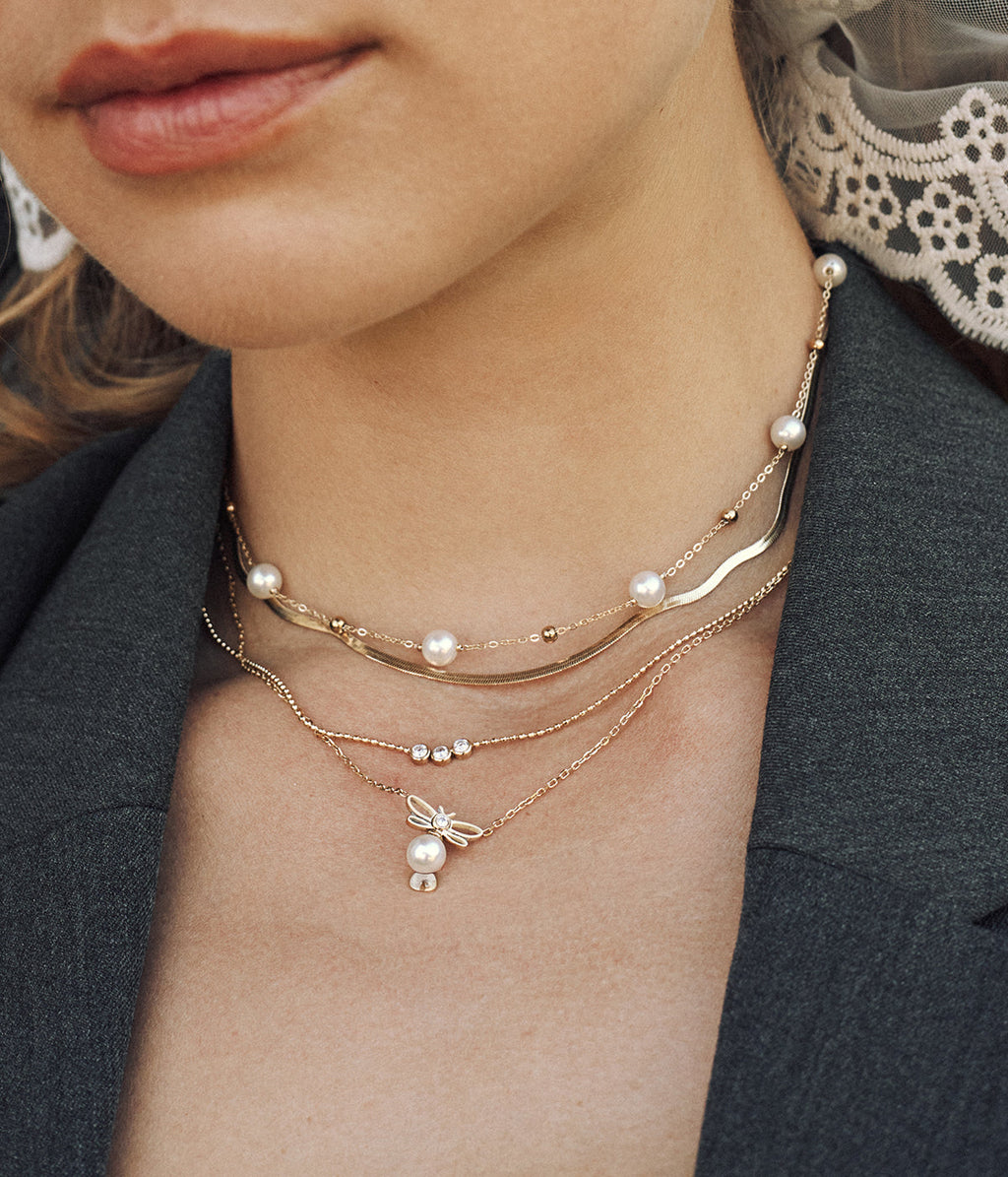 Collier Brumelle (Acier doré)