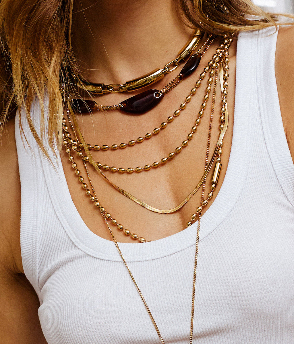 Collier Partinello (Acier doré)