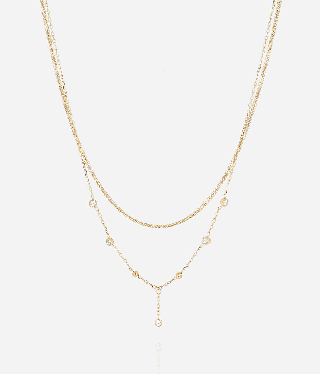 Collier Aeternis (Acier doré)