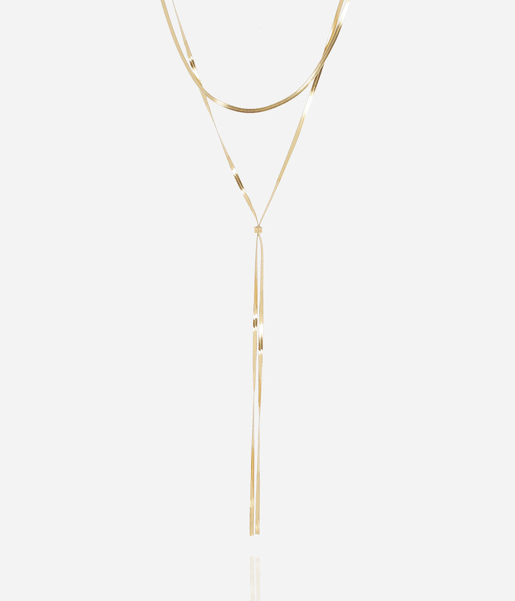 Collier Rhodine (Acier doré)