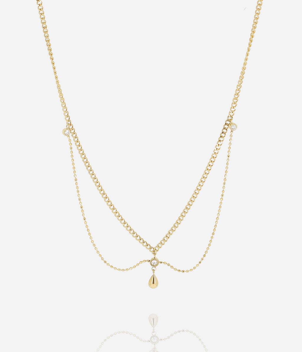 Collier Elina (Acier doré)