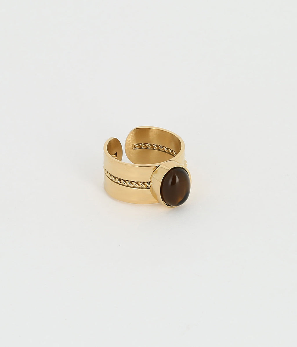 Bague Roxana (Acier doré)