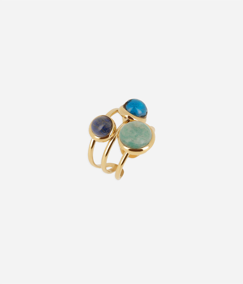 Bague Gobi (Acier doré)