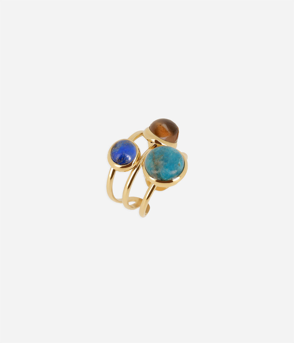 Bague Gobi (Acier doré)