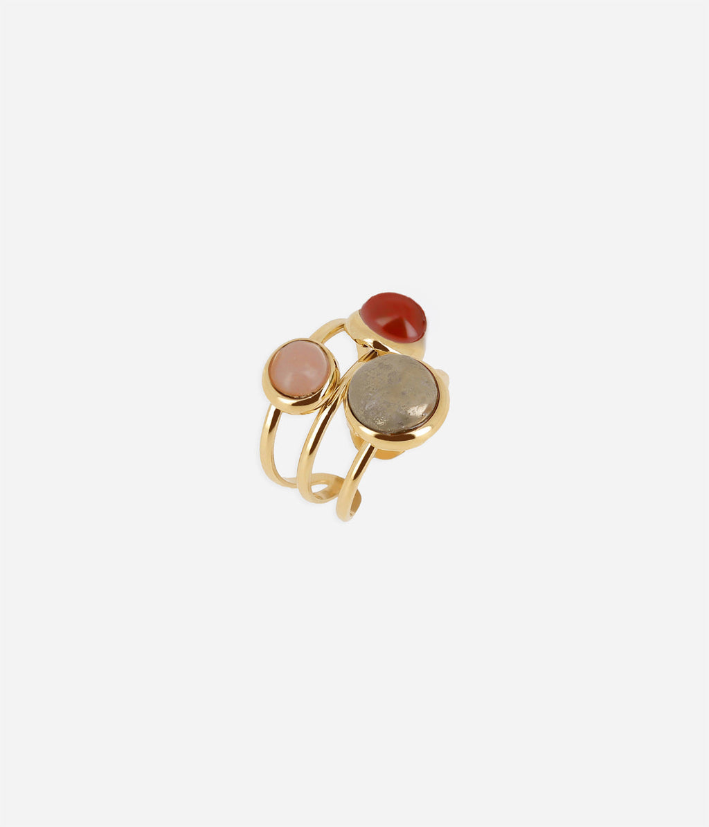 Bague Gobi (Acier doré)