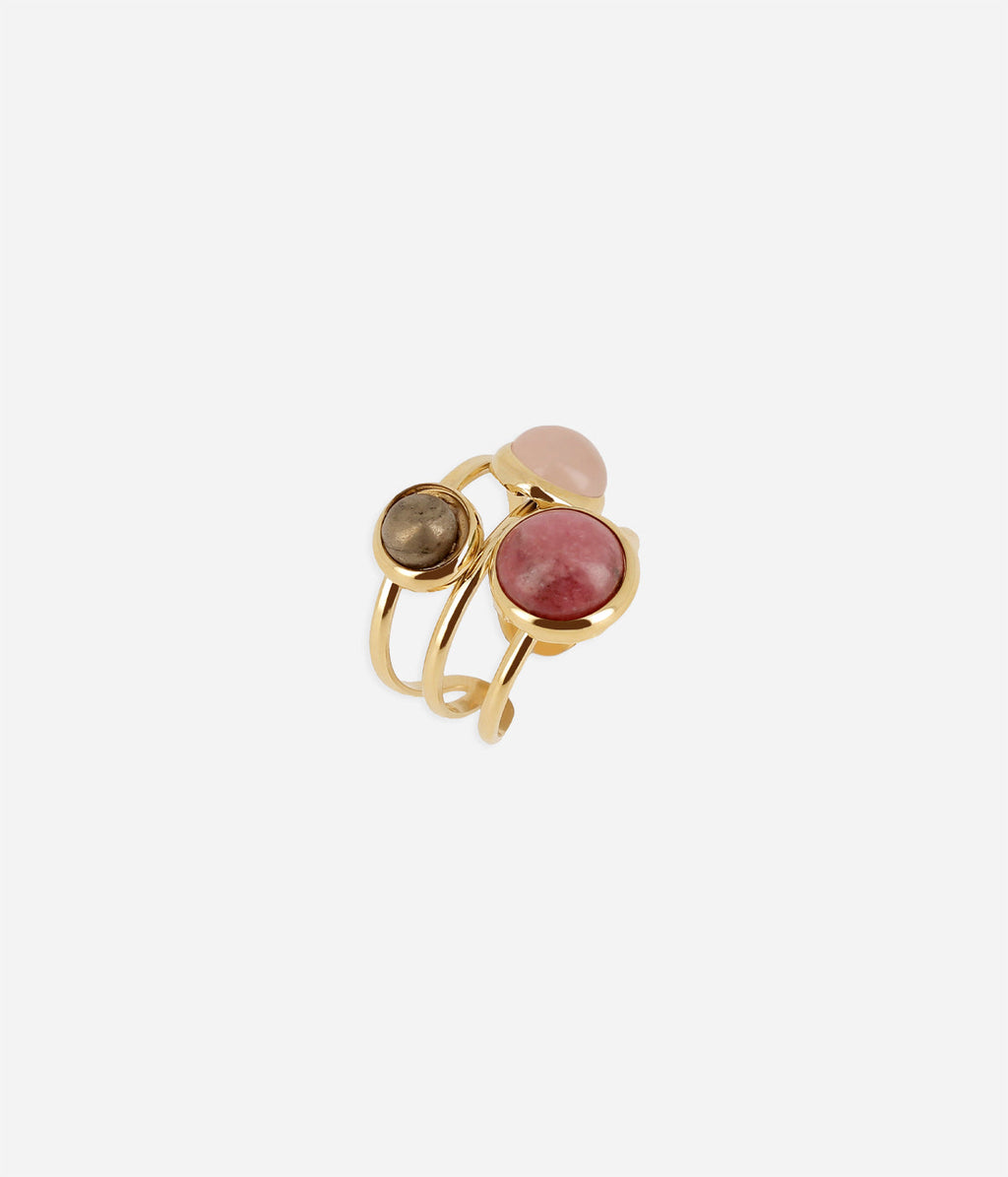 Bague Gobi (Acier doré)