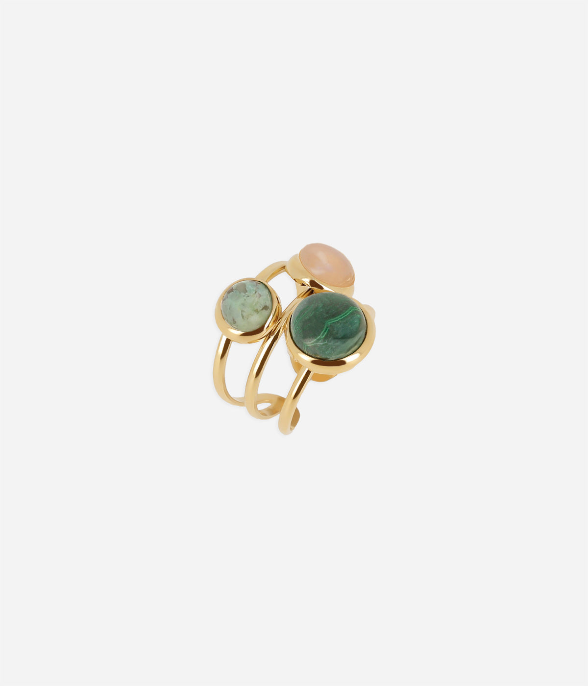 Bague Gobi (Acier doré)