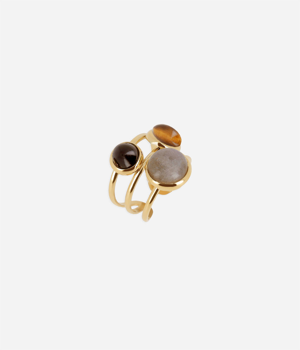 Bague Gobi (Acier doré)