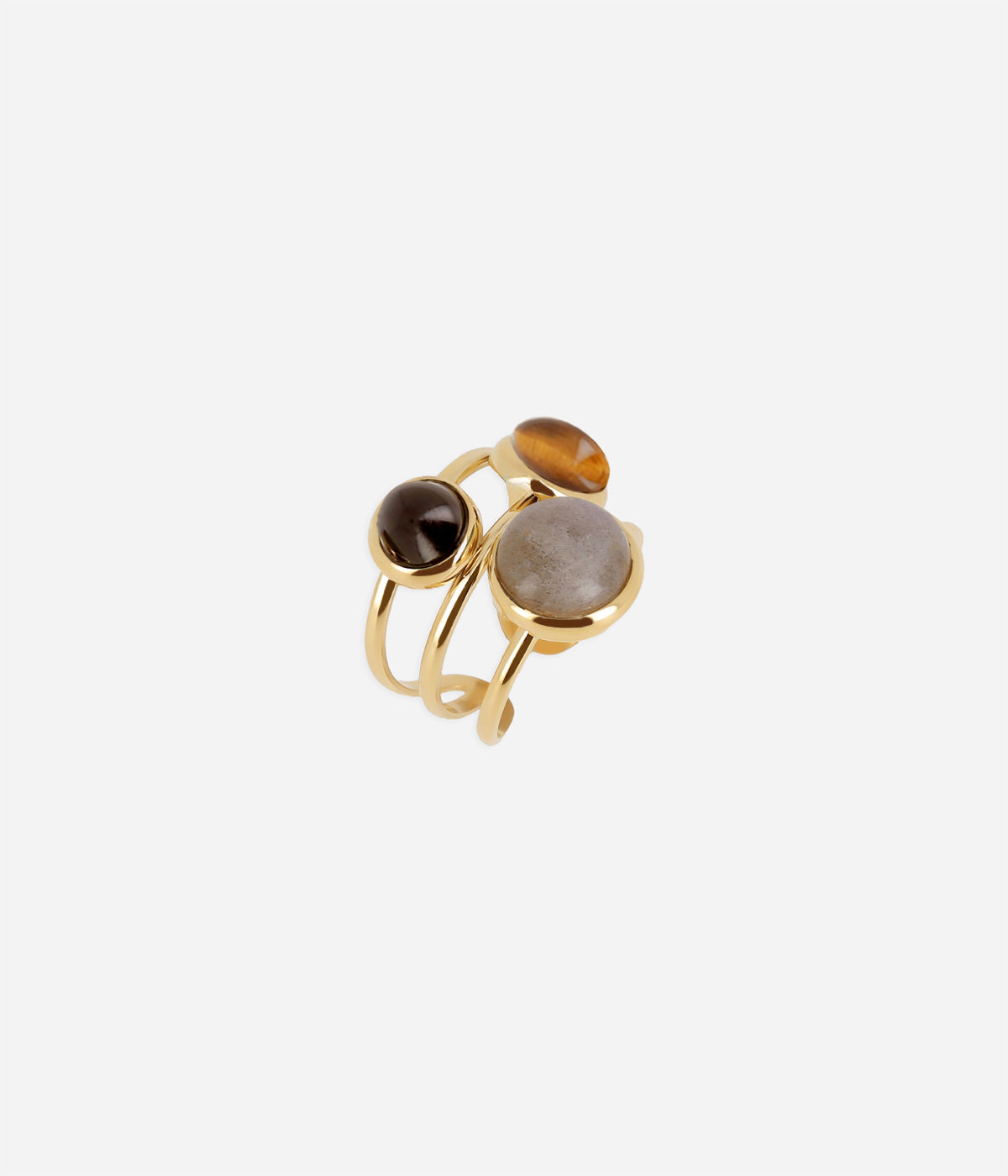 Bague Gobi (Acier doré)