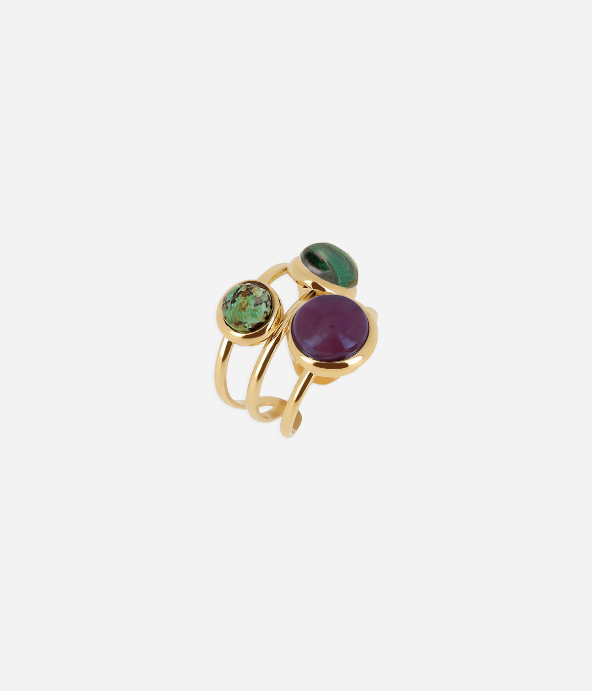 Bague Gobi (Acier doré)
