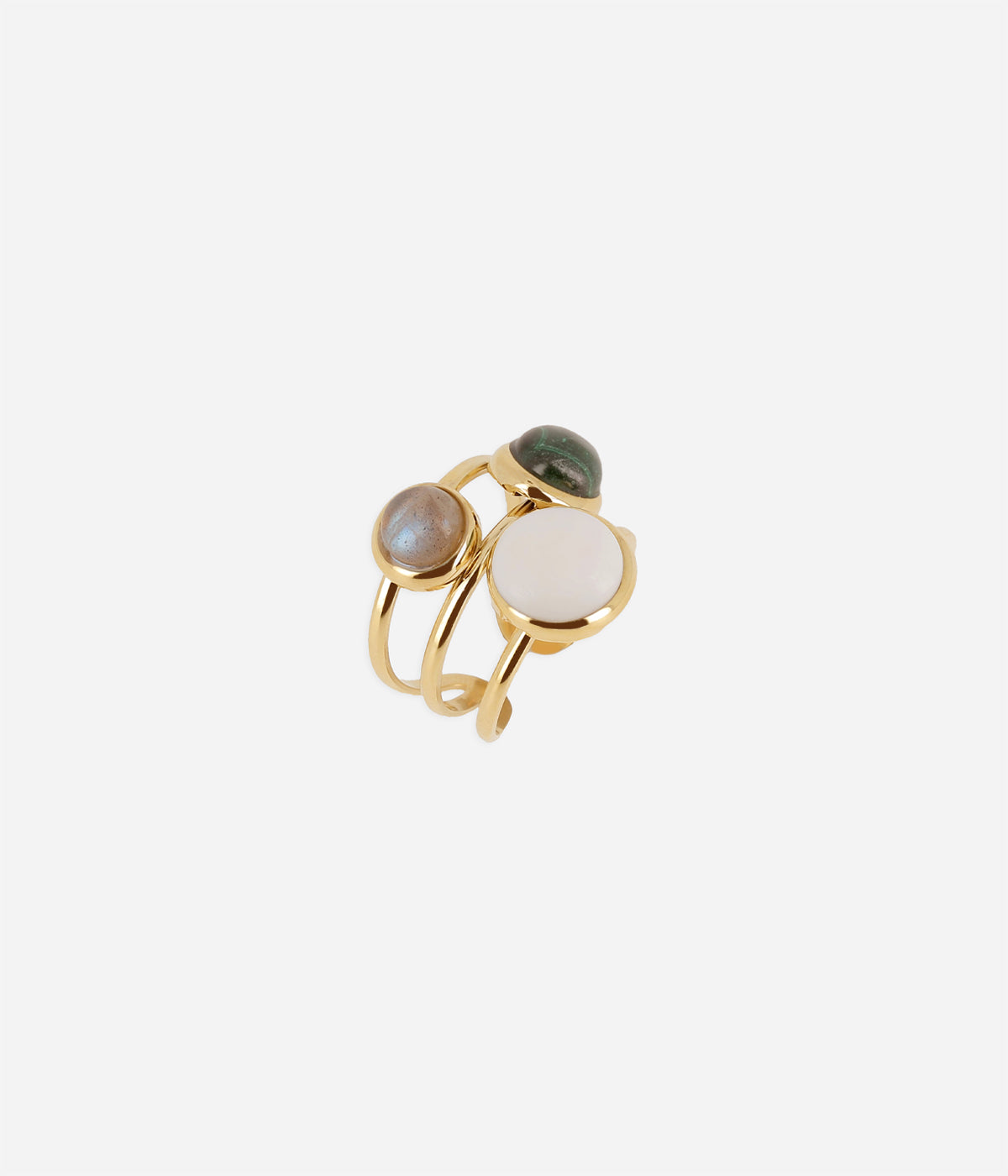 Bague Gobi (Acier doré)