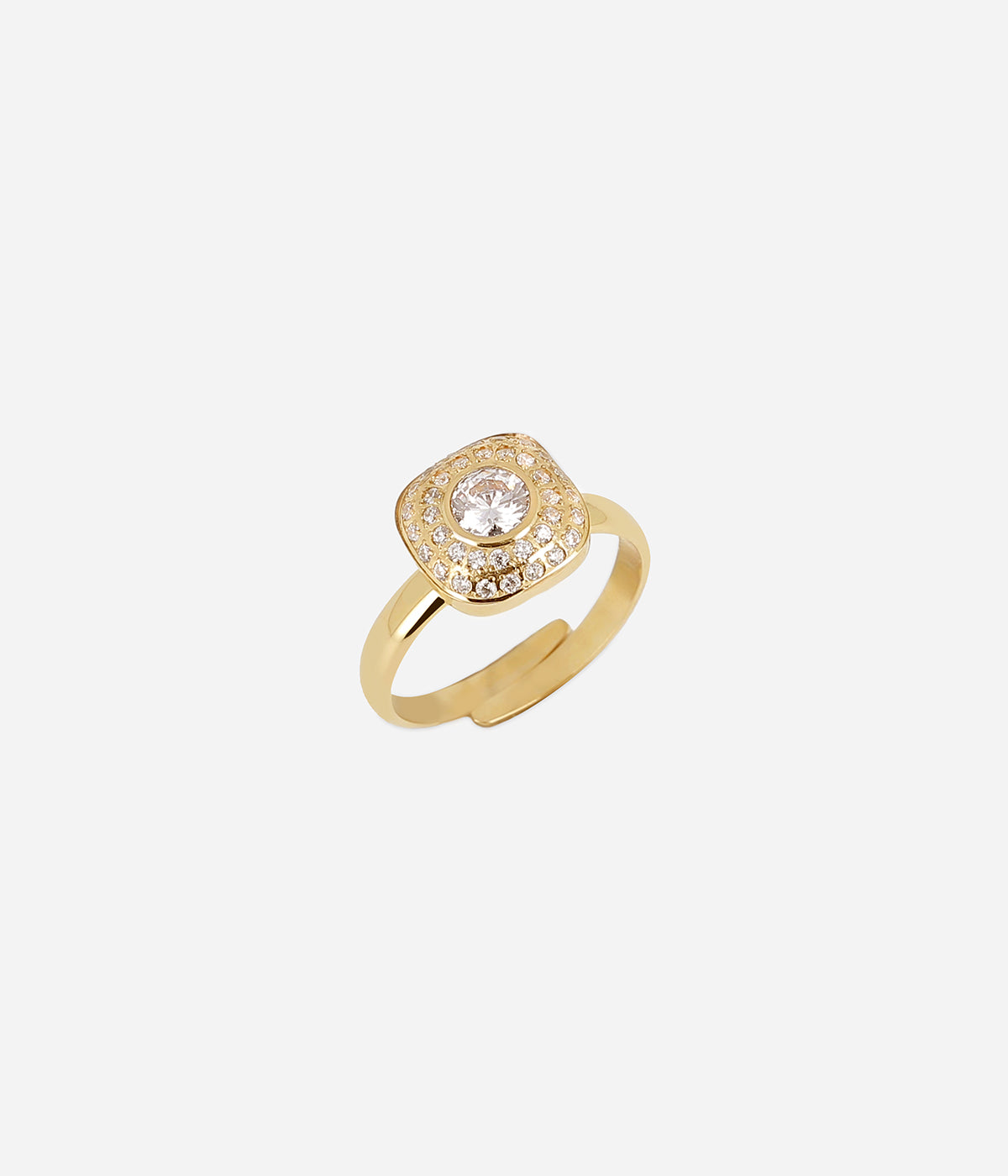 Bague Ermi (Acier doré)