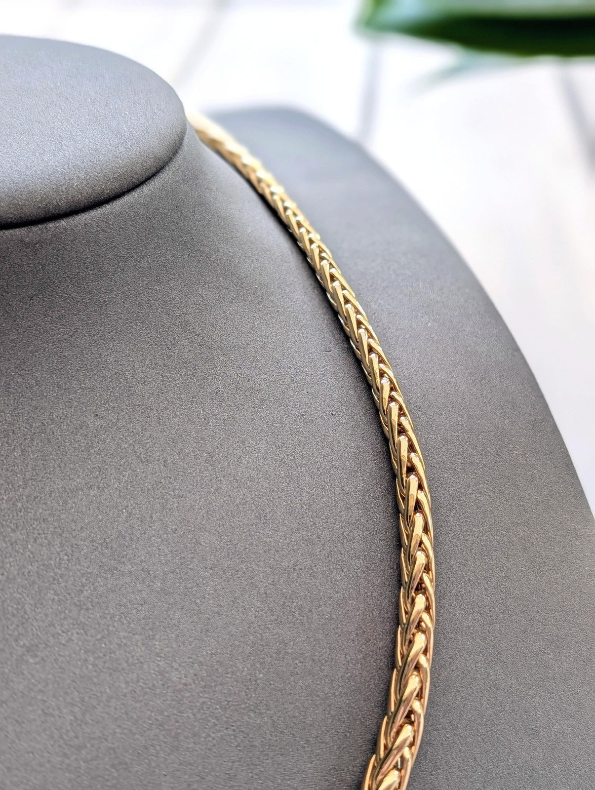 Collier maille palmier en chute Or 750 Millième (18 CT) 21,20g