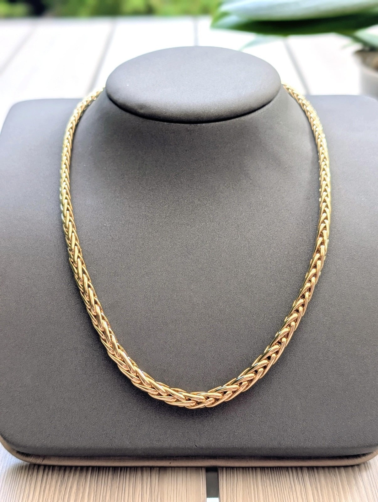 Collier maille palmier en chute Or 750 Millième (18 CT) 21,20g