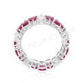 5.98Ct Véritable Rubis & Diamant Alliance Bague Mariage Fiançailles Gift pour