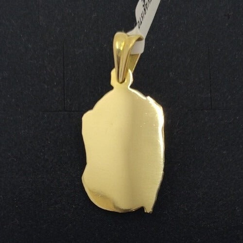 Pendentif Et Chaîne Or 18K 750 Mls. Christ 28,5 Mm 6 Gr Et Chaîne 60 Cm 2,42 Gr