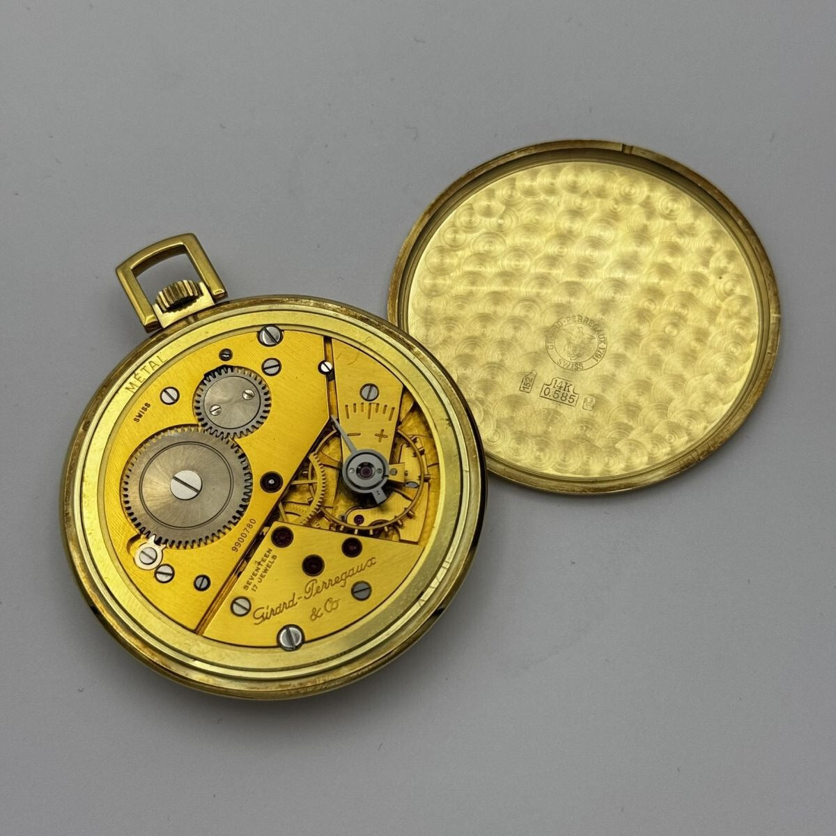 Montre De Poche Girard Perregaux 39Mm 18K 750 Or Top Remontage Manuel