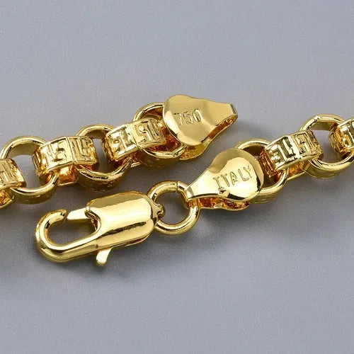 Collier Or 18 Carats 750 Italy 45/50/55/60 cm Homme Femme Chaîne Élégante