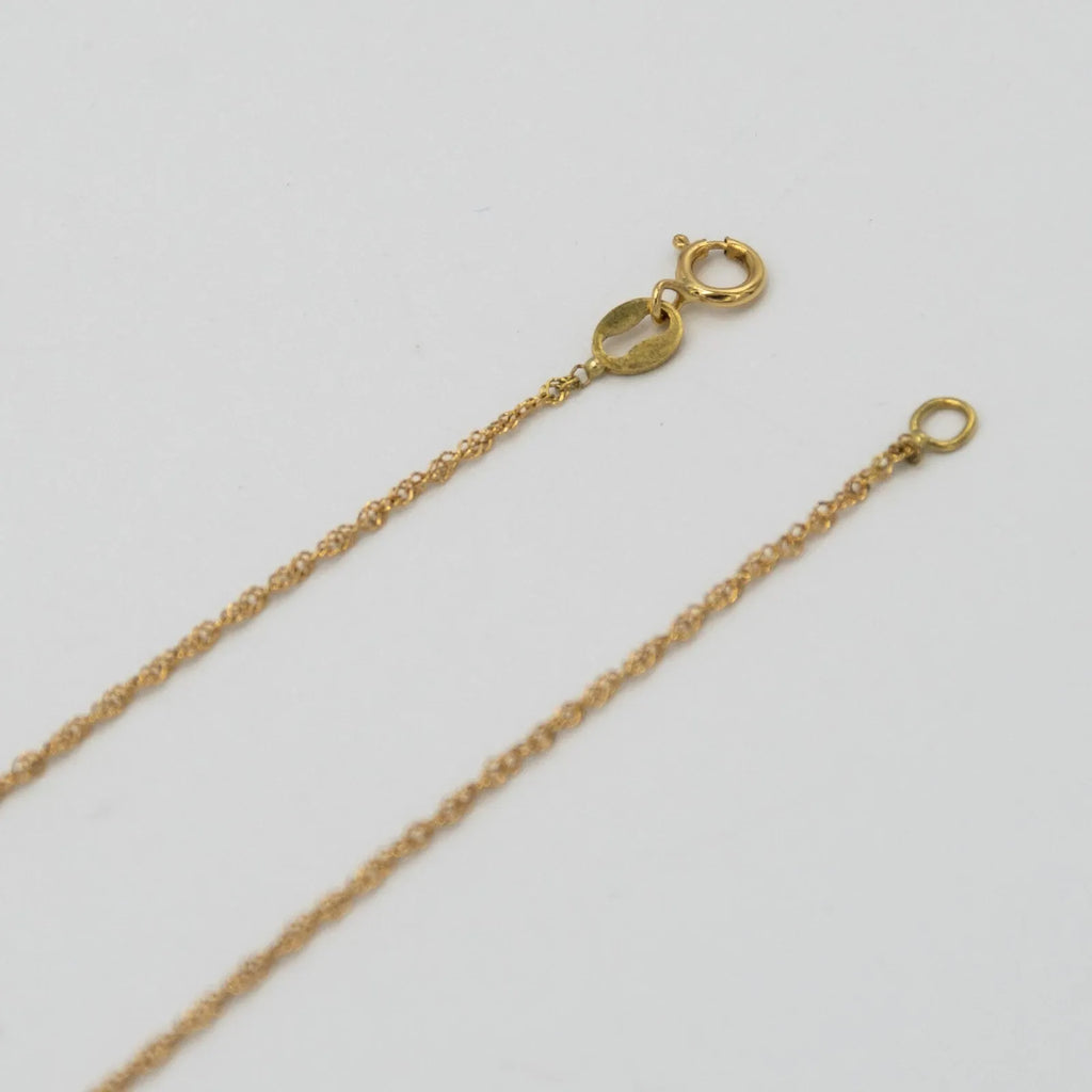 Collier femme en or jaune 18 carats 750 / collier en or 18 carats E.2121