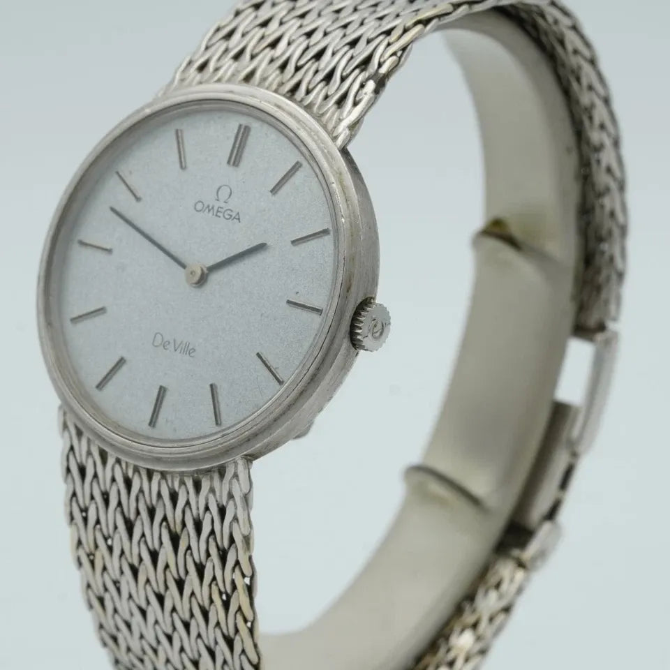 OMEGA De Ville Remontage Manuel Montre Hommes 35MM 18K 750 Or or Blanc 7271098