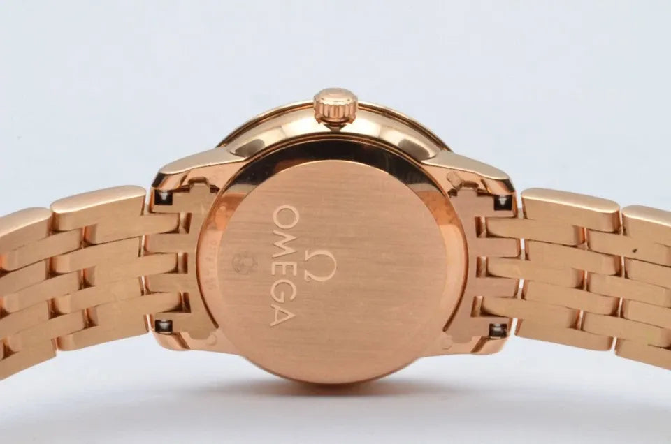 OMEGA DE VILLE PRESTIGE QUARTZ FEMME VINTAGE RARE 27MM 18K OR 424.50.27