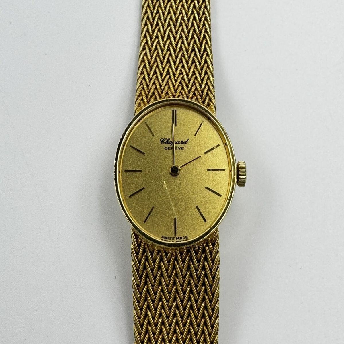 Chopard Femme Montre 5042 22MM à Remonter Manuellement Vintage 18K 750 Or Env.