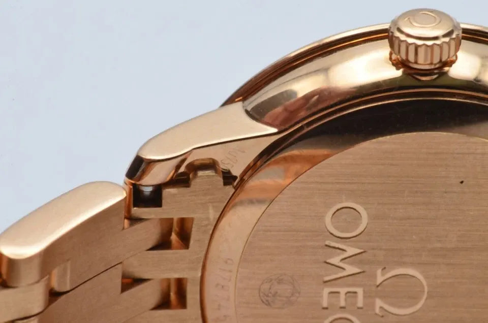 OMEGA DE VILLE PRESTIGE QUARTZ FEMME VINTAGE RARE 27MM 18K OR 424.50.27