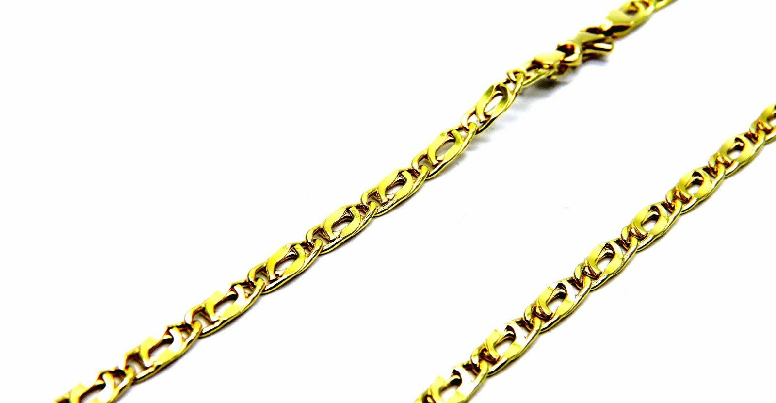 Collier Or Jaune 18K 750/1000 Chaîne Homme Unisexe Pernice Pinzée 50 Cm