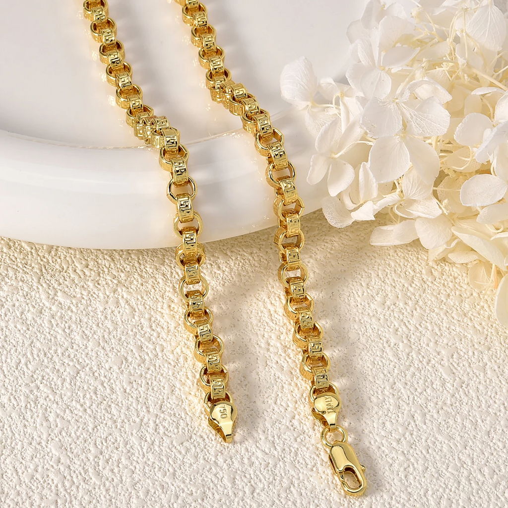 Collier Or 18 Carats 750 Italy 45/50/55/60 cm Homme Femme Chaîne Élégante
